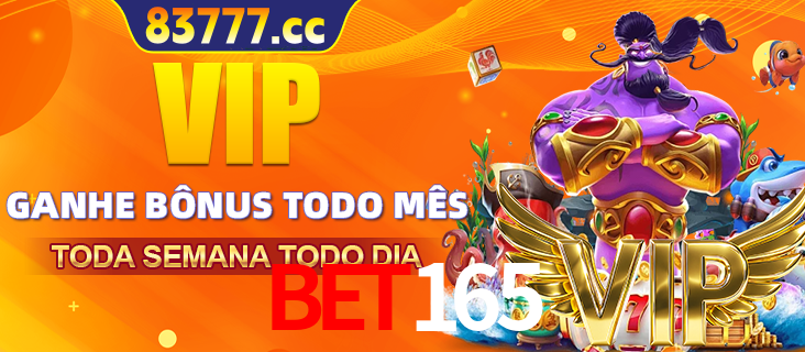 Banner promocional do bet165 oferecendo 100% de recompensas adicionais contínuas para quem fizer o login diário (Daily sign-in), com um mascote de coelho.