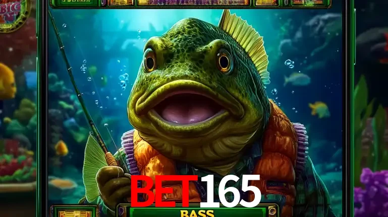 Personagem de peixe pescador do popular jogo de slot com tema de pescaria, uma das emocionantes opções de caça-níqueis para jogar e ganhar no cassino bet165.